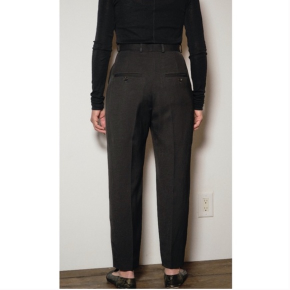 Toteme Tapered Suit Trouser NWT Linen Viscose- Black - Size 38 / M-L US - Picture 4 of 11